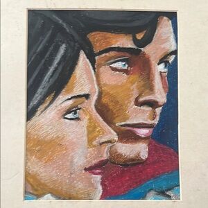Superman and Lois Lane original art drawing art sale